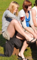 nylon, pantyhose mix