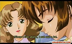 Hentai Girl Gets Licked Her Hairy Pussy