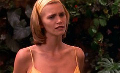 Species star Natasha Henstridge taking off her yellow dress