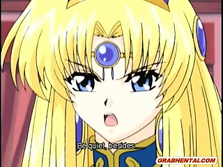 Hentai Princess with bigtits gets tentacles poked all hole