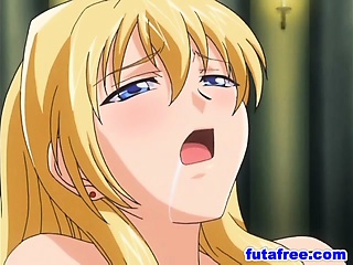 Futanari fucking with a busty hentai babe