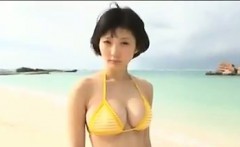 Asian Teen At The Beach