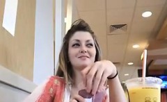 Teen Girl Being Naughty At Mcdonalds