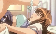 Wild Anime Lesbians Touching