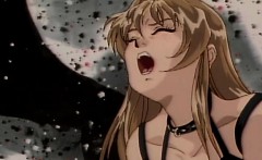 Tied Busty Hentai Slave Gets Her Hole Pumped