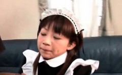 Shy Asian Maid Getting Cumshot