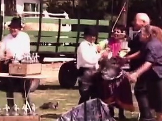 Horny man fucks a beautiful big boobed country girl