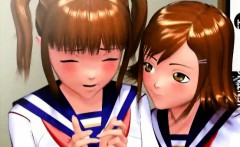 Two 3d Hentai Schoolgirls Gets Nailed