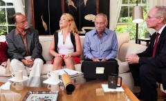 Horny Old Men Seduce Raylin Ann Strip Off Her Clothes