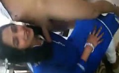 Indian Girlfriend In Blue Salwar Blowjob