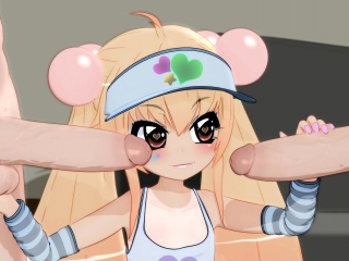 Busty hentai blonde