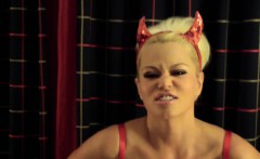 Halloween dress-up leads to a Devilish POV BJ