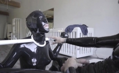 Hot pornstar latex and cumshot