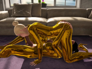 New uniforms in a 3d animation futanari game