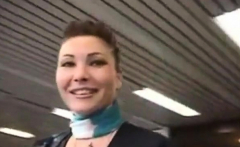 Real Stewardess In The Cockpit Homemade