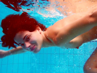 Marusia underwater mermaid hot redhead