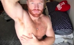 Ginger Hunk Seth Forena Bed Jerks His Cock Until He Cums