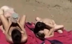 Shameless beach sex