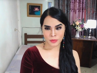 Hot Asian Trans Cock Live Jerking