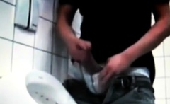 Azeri Jerking Huge Cock At Public Toilet