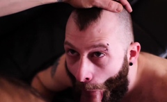 BEARFILMS Burly Bear John Lock Fucks Bottom After Blowjob