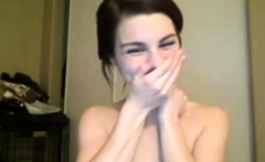 sweet chick shows her holes