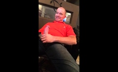 Str8 Daddy Jerking Watching Porn