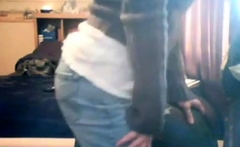 Babe humping a chair