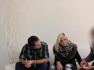 Fang riding makes fresh blonde nympho cum a lot
