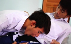 Pissing Loving Asian Twink Barebacked