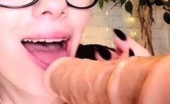 Ginger ASMR - Dildo Anal and Blowjob