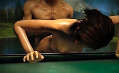 Foxy 3d Superwoman Bounces Up And Down On A Cock