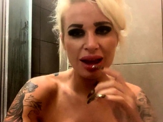 Horny Blonde In Solo Masturbation