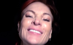 Skinny redhead public fucked outdoor