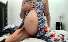 Pregnant Babe's Morning Sex Tape