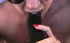 POV blowjob for a big cock from black thug