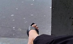 Amateur Foot Fetish Girlfriend Sucks and gives a Footjob