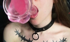 Webcam fun mature brunette with toys cum on cam