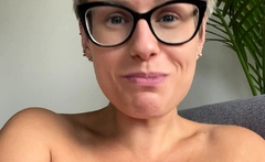Big boobs milf masturbates with her dildo