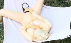 Amateur travesty outdoor solo