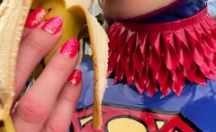 Amateur striptease and Solo masturbation