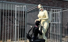 Lesbian BDSM Chained and Electro Tortured MILF Slave