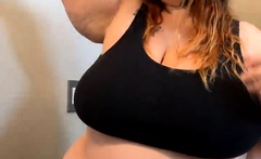 Great Big Boobs On Masturbating Redhead