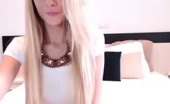 Blonde teen Sierras first erotic masturbation video