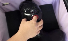 Asian japanese amateur has deep throat
