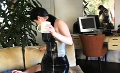 Hot Bitch Goddess Smothering A Guy With Her Wazoo And Boobs