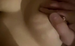 Milky Massage: Husband Drinks From Her