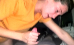 Pregnant Teen with Big Tits Gives a Blowjob