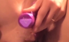 Squirting with a plug in my ass