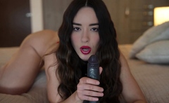 Jessy funny amateur teen brunette toying